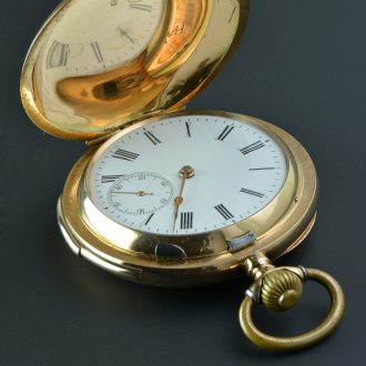 Taschenuhr Gold Minutenrepition