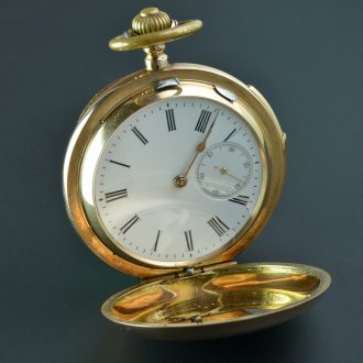 Taschenuhr Gold Minutenrepition